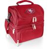 PICNIC TIME NFL unisex-adult NFL Pranzo Lunch Bag, Insulated Lunch Box with Picnic Set, Lunch Cooler Bag(San Francisco 49ers – Red)