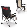 Picnic TIME NFL Buffalo Bills Big Bear XXL Camp Chair with Cooler, Heavy Duty Beach Chair, 500 lb Capacity Camping Chair with Carry Bag, (Black)