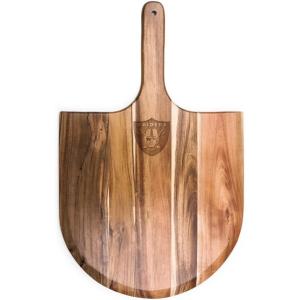 PICNIC TIME NFL Acacia Wood Pizza Peel, Serving Pizza Paddle, Bread Peel, (Acacia Wood)(Oakland Raiders)