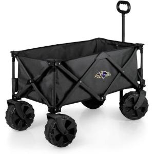 PICNIC TIME NFL Adventure Wagon Elite All-Terrain Portable Utility Wagon(Baltimore Ravens)