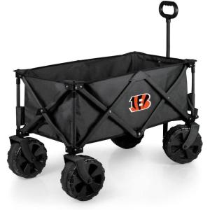 PICNIC TIME NFL Adventure Wagon Elite All-Terrain Portable Utility Wagon(Cincinnati Bengals)