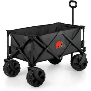 PICNIC TIME NFL Adventure Wagon Elite All-Terrain Portable Utility Wagon(Cleveland Browns)