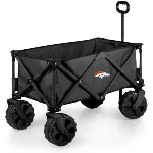 PICNIC TIME NFL Adventure Wagon Elite All-Terrain Portable Utility Wagon(Denver Broncos)