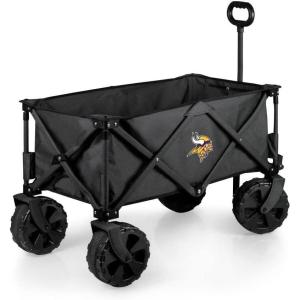 PICNIC TIME NFL Adventure Wagon Elite All-Terrain Portable Utility Wagon(Minnesota Vikings)