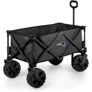 PICNIC TIME NFL Adventure Wagon Elite All-Terrain Portable Utility Wagon(New England Patriots)