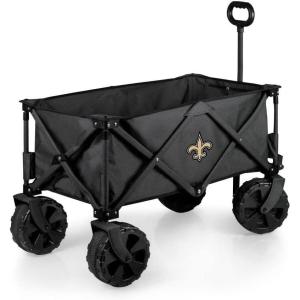 PICNIC TIME NFL Adventure Wagon Elite All-Terrain Portable Utility Wagon(New Orleans Saints)