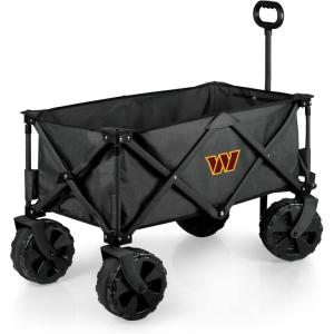 PICNIC TIME NFL Adventure Wagon Elite All-Terrain Portable Utility Wagon(Washington Commanders)