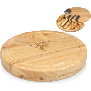 PICNIC TIME NFL Circo Cheese Board and Knife Set – Charcuterie Board Set – Wood Cutting Board(Atlanta Falcons)