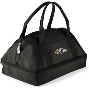 PICNIC TIME NFL Potluck Casserole Carrier, Insulated Thermal Food Carrier, Insulated Casserole Carrier, (Black)(Baltimore Ravens)