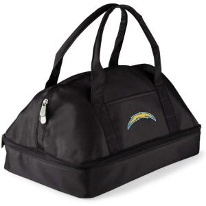 PICNIC TIME NFL Potluck Casserole Carrier, Insulated Thermal Food Carrier, Insulated Casserole Carrier, (Black)(Los Angeles Chargers)