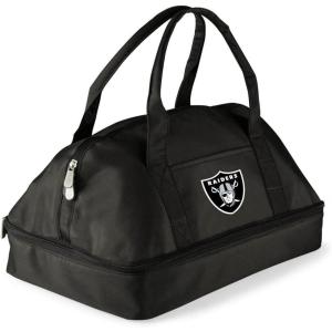 PICNIC TIME NFL Potluck Casserole Carrier, Insulated Thermal Food Carrier, Insulated Casserole Carrier, (Black)(Oakland Raiders)