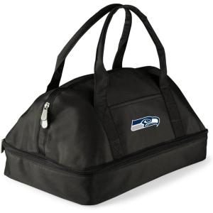 PICNIC TIME NFL Potluck Casserole Carrier, Insulated Thermal Food Carrier, Insulated Casserole Carrier, (Black)(Seattle Seahawks)