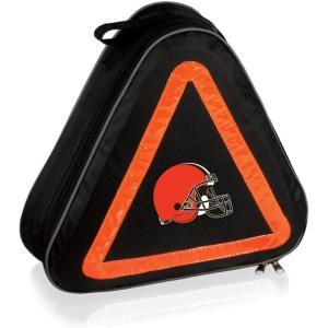 PICNIC TIME NFL Roadside Emergency Car Kit, Auto Vehicle Safety Road Side Assistance with Jumper Cables and Car Tool Kit, (Black with Orange Accents)(Cleveland Browns)