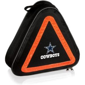 PICNIC TIME NFL Roadside Emergency Car Kit, Auto Vehicle Safety Road Side Assistance with Jumper Cables and Car Tool Kit, (Black with Orange Accents)(Dallas Cowboys)