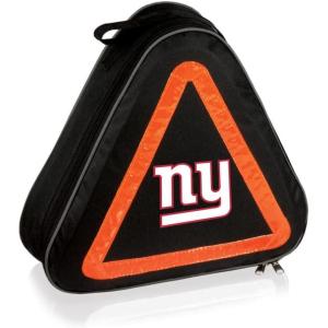 PICNIC TIME NFL Roadside Emergency Car Kit, Auto Vehicle Safety Road Side Assistance with Jumper Cables and Car Tool Kit, (Black with Orange Accents)(New York Giants)