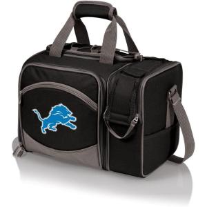 PICNIC TIME NFL Unisex-Adult NFL Malibu Picnic Basket Cooler(Black With Gray Accents)