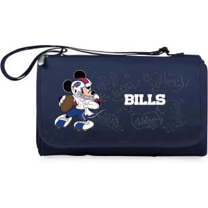 PICNIC TIME NFL Unisex-Adult NFL Mickey Blanket Tote Outdoor Picnic Blanket(Blue)
