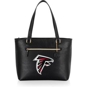 PICNIC TIME NFL Uptown Cooler Tote Bag, Insulated Purse Lunch Bag, Stylish Beach Bag Soft Cooler, (Black)(Atlanta Falcons)