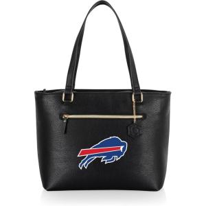 PICNIC TIME NFL Uptown Cooler Tote Bag, Insulated Purse Lunch Bag, Stylish Beach Bag Soft Cooler, (Black)(Buffalo Bills)