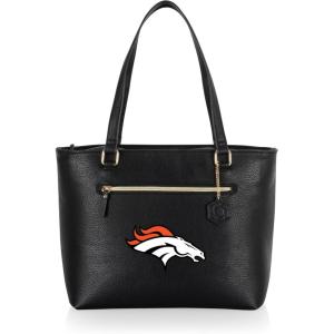 PICNIC TIME NFL Uptown Cooler Tote Bag, Insulated Purse Lunch Bag, Stylish Beach Bag Soft Cooler, (Black)(Denver Broncos)