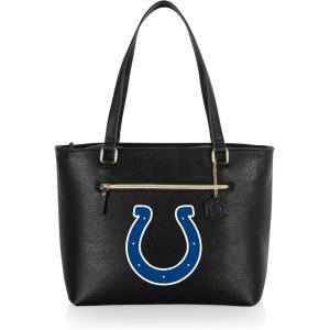 PICNIC TIME NFL Uptown Cooler Tote Bag, Insulated Purse Lunch Bag, Stylish Beach Bag Soft Cooler, (Black)(Indianapolis Colts)