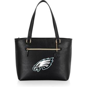 PICNIC TIME NFL Uptown Cooler Tote Bag, Insulated Purse Lunch Bag, Stylish Beach Bag Soft Cooler, (Black)(Philadelphia Eagles)