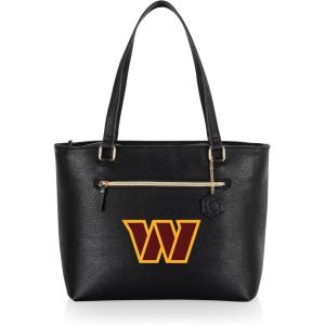 PICNIC TIME NFL Uptown Cooler Tote Bag, Insulated Purse Lunch Bag, Stylish Beach Bag Soft Cooler, (Black)(Washington Commanders)