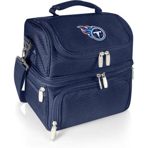 PICNIC TIME NFL unisex-adult NFL Pranzo Lunch Bag, Insulated Lunch Box with Picnic Set, Lunch Cooler Bag(Tennessee Titans – Navy Blue)