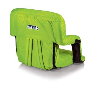 PICNIC TIME Red Buffalo Bills Ventura Seat Portable Recliner Chair(Lime Green)