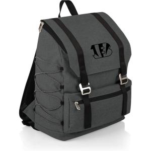 Picnic TIME NFL Buffalo Bills OTG Traverse Backpack Cooler – Soft Cooler Backpack – Hiking Backpack, (Heathered Gray)(Cincinnati Bengals)