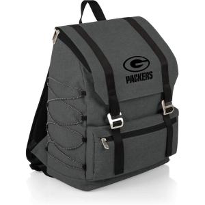 Picnic TIME NFL Buffalo Bills OTG Traverse Backpack Cooler – Soft Cooler Backpack – Hiking Backpack, (Heathered Gray)(Green Bay Packers)