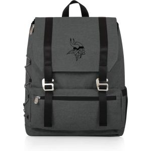 Picnic TIME NFL Buffalo Bills OTG Traverse Backpack Cooler – Soft Cooler Backpack – Hiking Backpack, (Heathered Gray)(Minnesota Vikings)
