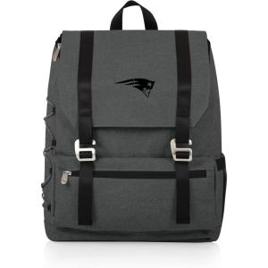 Picnic TIME NFL Buffalo Bills OTG Traverse Backpack Cooler – Soft Cooler Backpack – Hiking Backpack, (Heathered Gray)(New England Patriots)