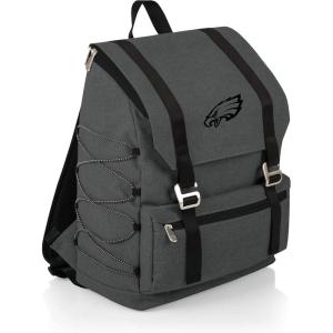 Picnic TIME NFL Buffalo Bills OTG Traverse Backpack Cooler – Soft Cooler Backpack – Hiking Backpack, (Heathered Gray)(Philadelphia Eagles)
