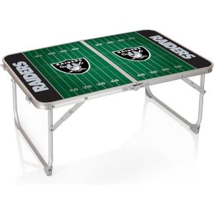 Picnic TIME NFL Concert Mini Portable Table, Small Folding Table, Mini Picnic Table(Las Vegas Raiders)