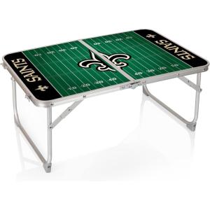 Picnic TIME NFL Concert Mini Portable Table, Small Folding Table, Mini Picnic Table(New Orleans Saints)