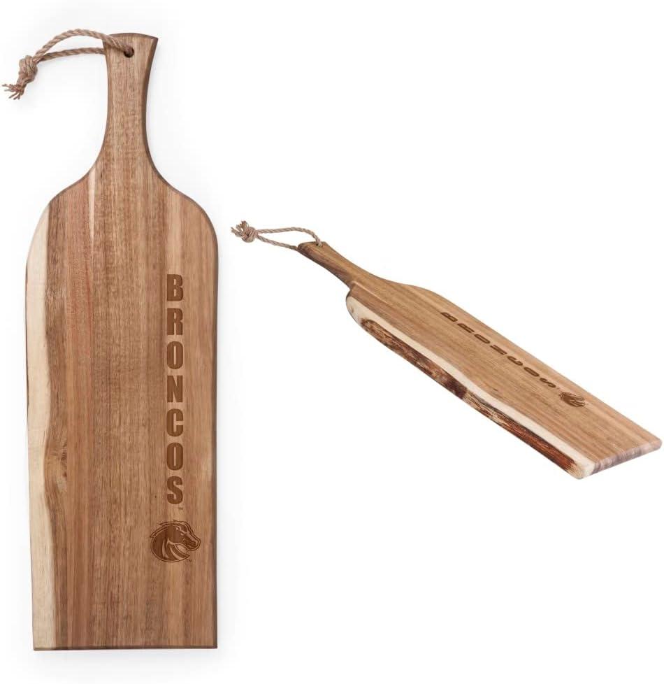 image:imagePICNIC TIME NCAA Boise State Broncos Artisan 24 Acacia Charcuterie Board with Raw Wood Edge Cheese Board Serving Platter Acacia Wood