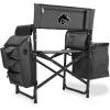 Boise State Broncos – Fusion Backpack Chair with Cooler, (Dark Gray with Black Accents)