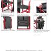 PICNIC TIME NCAA Boise State Broncos Fusion Camping Chair with Side Table and Soft Cooler(Dark Gray With Black Accents)