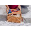 PICNIC TIME NCAA Boise State Broncos Poppy Personal Picnic Basket, Insulated Lunch Bag, Retro Lunch Box, (Beige)