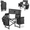 Boise State Broncos – Fusion Backpack Chair with Cooler, (Dark Gray with Black Accents)