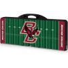 PICNIC TIME NCAA Boston College Eagles Football Field Folding Picnic Table – Camping Table – Outdoor Table with Umbrella Hole, (Black)