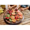 PICNIC TIME NCAA Boston College Eagles Lazy Susan Serving Tray, Wooden Turntable Round Charcuterie Board, Cheese Serving Platter, (Fire Acacia Wood)(Fire Acacia Wood)