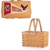 PICNIC TIME NCAA Boston College Eagles Poppy Personal Picnic Basket, Insulated Lunch Bag, Retro Lunch Box, (Beige)
