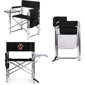 PICNIC TIME NCAA Boston College Eagles Sports Chair with Side Table – Beach Chair – Camp Chair for Adults