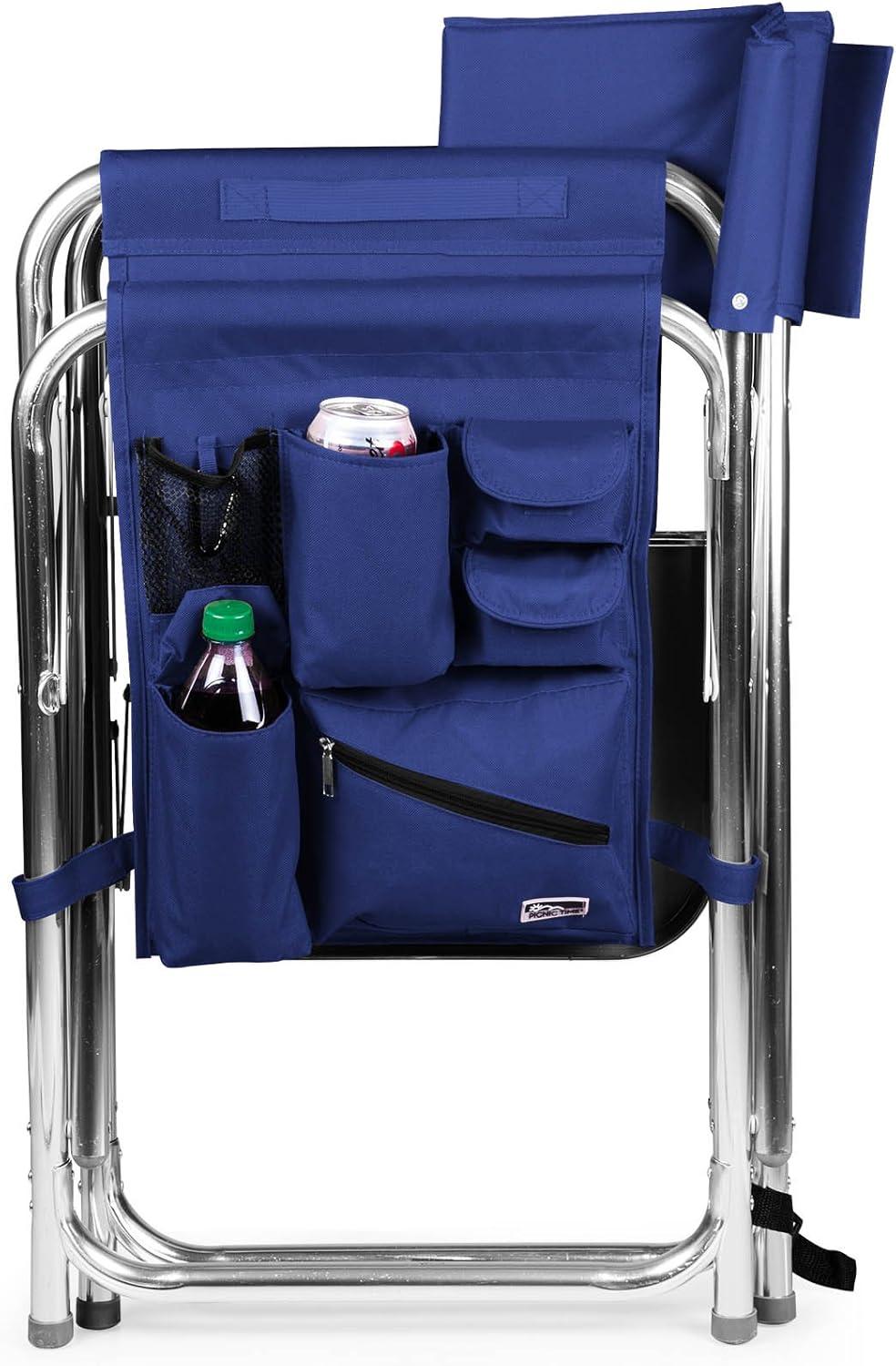 image:imagePICNIC TIME Star Wars Jedi Knight Sports Chair with Side Table Beach Chair Camp Chair for Adults Navy Blue 366 x 185 x 329