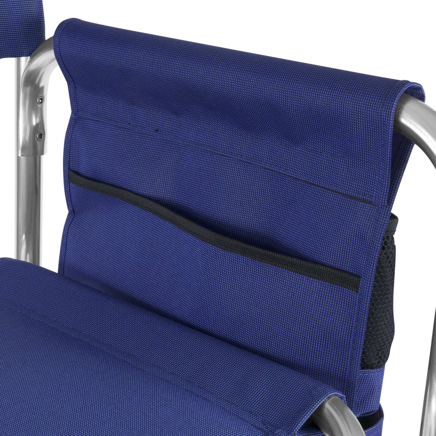 image:imagePICNIC TIME Star Wars Jedi Knight Sports Chair with Side Table Beach Chair Camp Chair for Adults Navy Blue 366 x 185 x 329