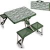 PICNIC TIME Star Wars Mandalorian Grogu Folding Picnic Table, Camping Table, Outdoor Table with Umbrella Hole, (Hunter Green)(Star Wars Mandalorian Grogu – Hunter Green)