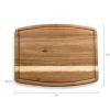 PICNIC TIME Star Wars The Mandalorian Ovale Acacia Cutting Board Serving Board Charcuterie Cheese Board with Juice Groove Galactic Kitchen Decor Gift, (Acacia Wood)(Star Wars Mandalorian Grogu – Acacia Wood)