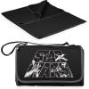 Picnic TIME Star Wars X Wing Blanket Tote Picnic Blanket, Folding Outdoor Beach and Camping Blanket with Carry Tote and Zipper Pocket, Water Resistant Fleece, (Black with Black Exterior)